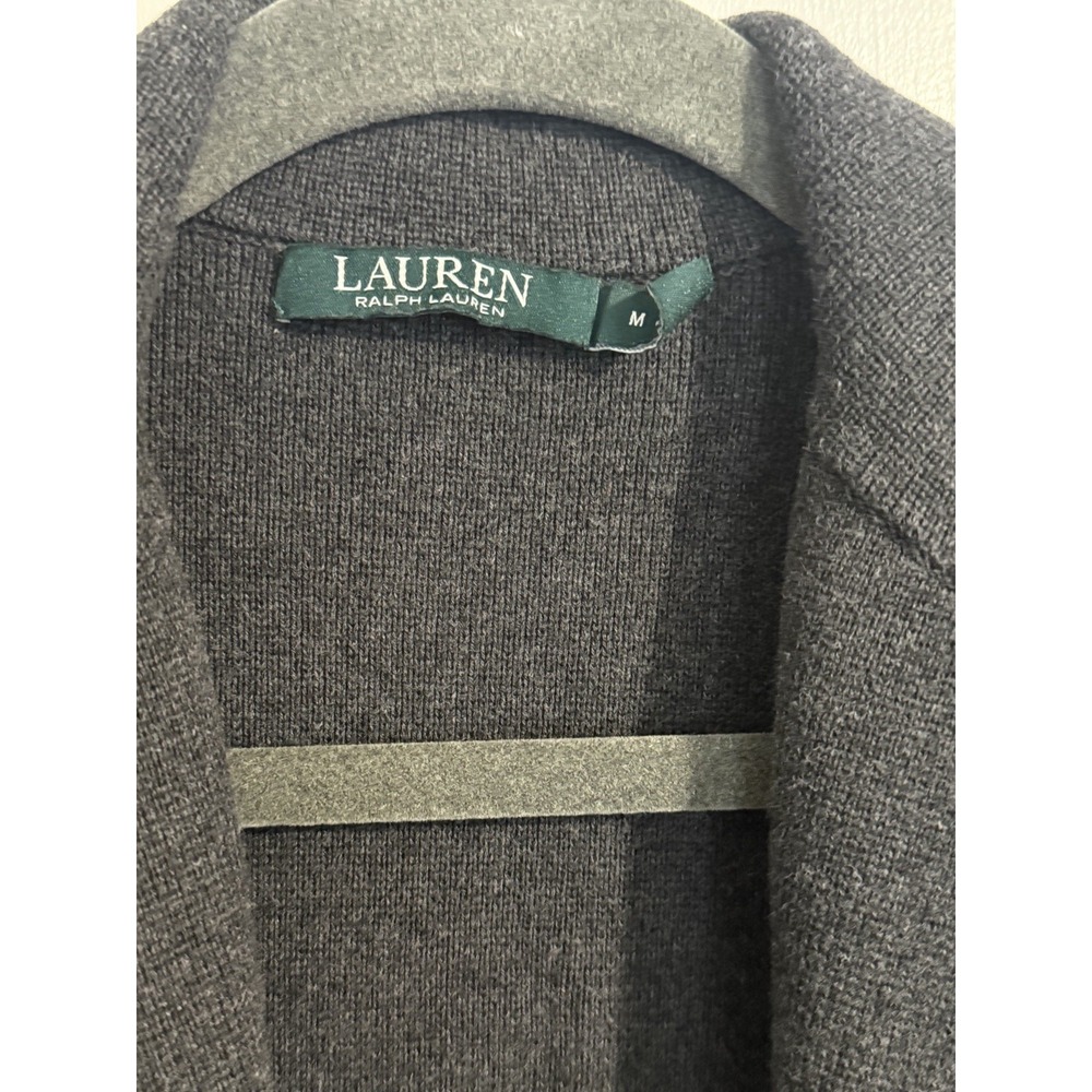 Lauren Ralph Lauren Blazer Womens Medium cotton Poly Blend Silver Button Jacket - Picture 3 of 8